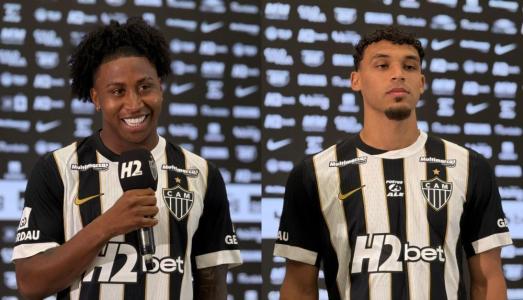 Preciado e Victor Hugo em apresentação na Arena MRV