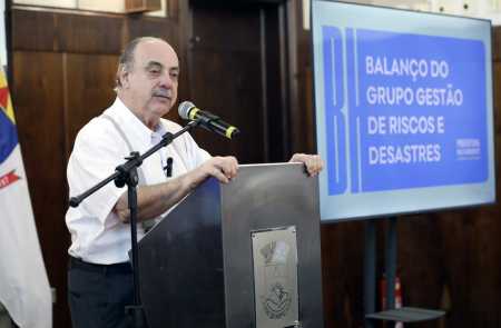 O prefeito de Belo Horizonte, Fuad Noman, durante pronunciamento