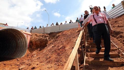 Prefeito de BH, Fuad Noman visitou local das obras