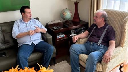 Prefeito de BH, Fuad Noman, se reuniu com o presidente do PSD, Gilberto Kassab