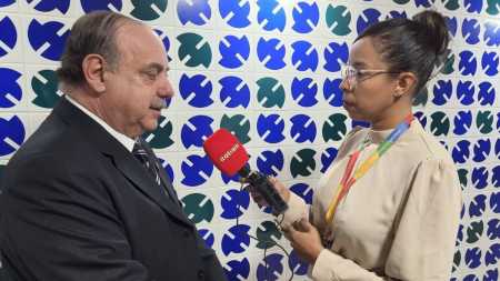 Prefeito de BH, Fuad Noman, deu entrevista exclusiva para repórter Edilene Lopes, em Brasília