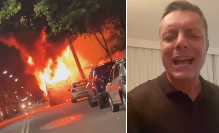 Ônibus são incendiados por criminosos em Santos; prefeito faz desabafo nas redes sociais