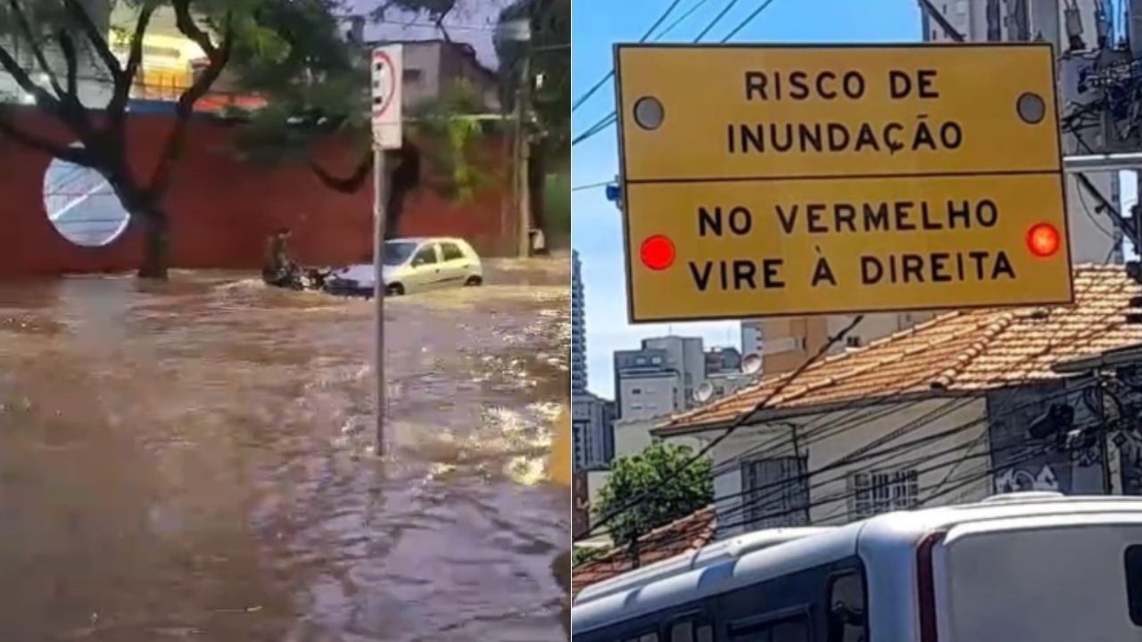 Prefeitura de BH instala sinalização inteligente para orientar condutores durante chuvas; entenda