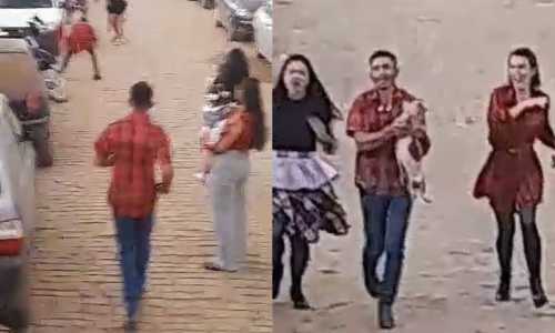 Leitoa foi doada para escola municipal em Martins Soares para ser prêmio de bingo em festa junina e resgate interrompeu show de cantor, que conseguiu pegar a ‘porquinha’