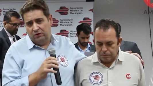 Presidente da AMM, Marcos Vinícius Bizarro e vice-presidente Hideraldo Henrique