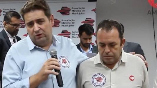 Presidente da AMM, Marcos Vinícius Bizarro e vice-presidente Hideraldo Henrique