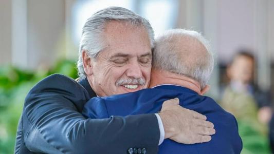Presidente da Argentina, Alberto Fernandez e presidente do Brasil, Luiz Inácio Lula da Silva