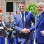Macron diz ser contra acordo com Mercosul; Lula diz que União Europeia 'pensa diferente'