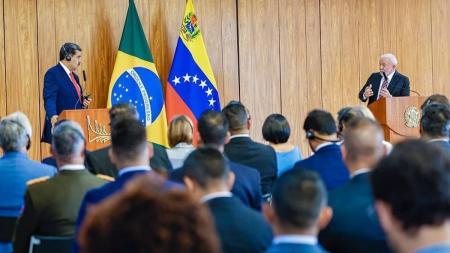 Presidente da Venezuela, Nicolás Maduro, se reuniu com Lula no Palácio do Planalto, em maio deste ano