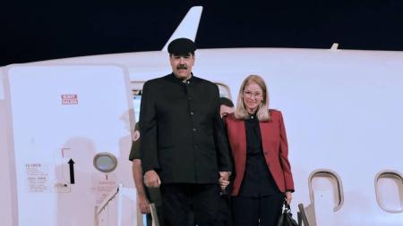 Presidente da Venezuela, Nicolás Maduro, desembarcou em Brasília na noite de domingo. Nesta segunda, ele se reúne com o presidente Lula no Planalto