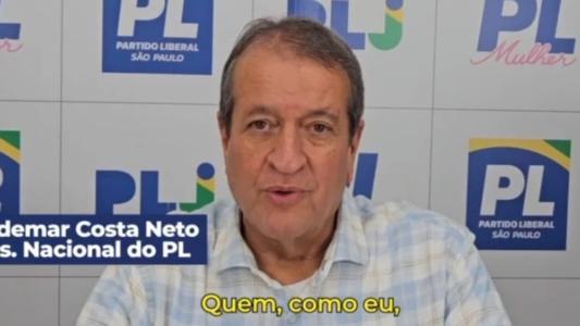Presidente do PL, Valdemar Costa Neto