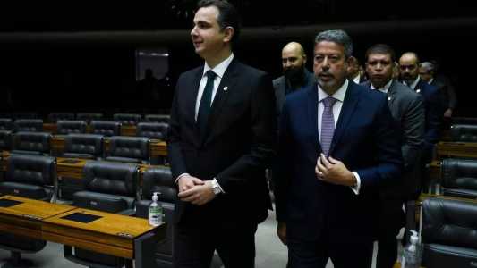Presidente do Senado, Rodrigo Pacheco (PSD) e presidente da Câmara dos Deputados, Arthur Lira (PP)