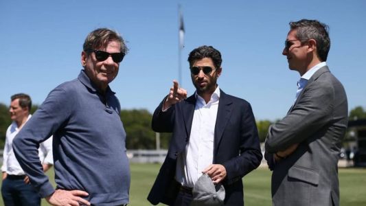 Presidente do Vasco, Jorge Salgado, com Josh Wander