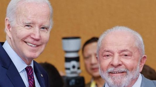 Presidente dos Estados Unidos, Joe Biden e presidente do Brasil, Luiz Inácio Lula da Silva