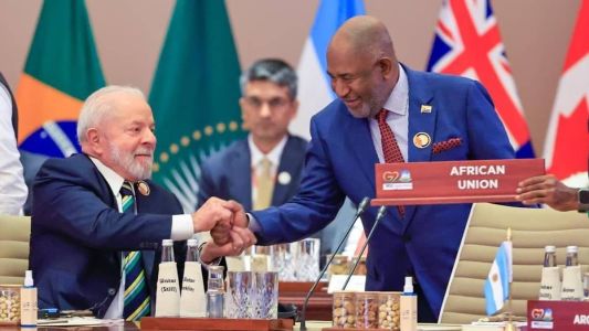 Presidente Luiz Inácio Lula da Silva e presidente da União Africana, Azali Assoumani