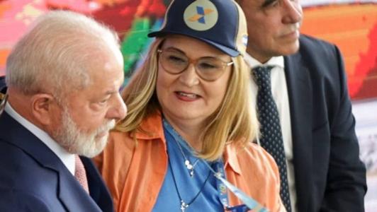 Presidente Lula e ex-presidente da Caixa =, Rita Serrano