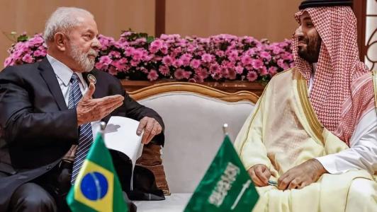 Presidente Lula e príncipe saudita se encontram pela segunda vez nesta terça (28)