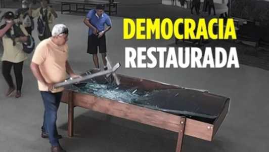 Presidente Lula postou em suas redes sociais vídeo lembrando os ataques às sedes dos Três Poderes