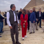 Lula e Janja visitam pirâmides do Egito em dia sem compromissos oficiais no país