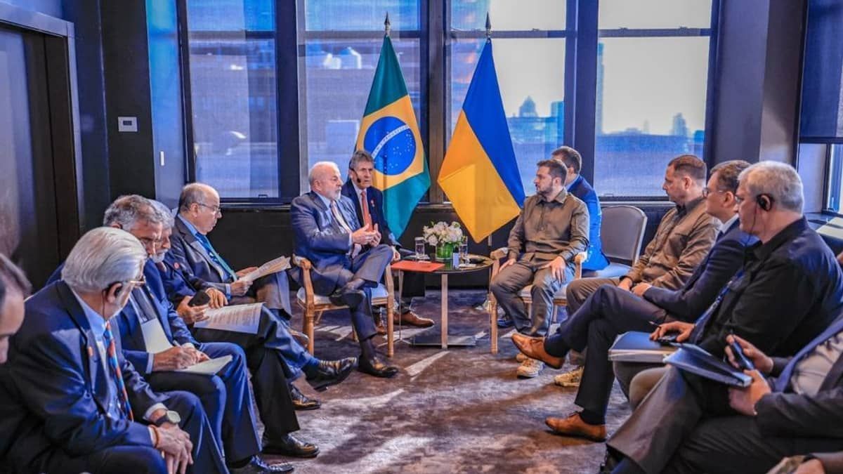 Lula e Zelensky se reúnem a portas fechadas, e Brasil mantém neutralidade em relação à guerra