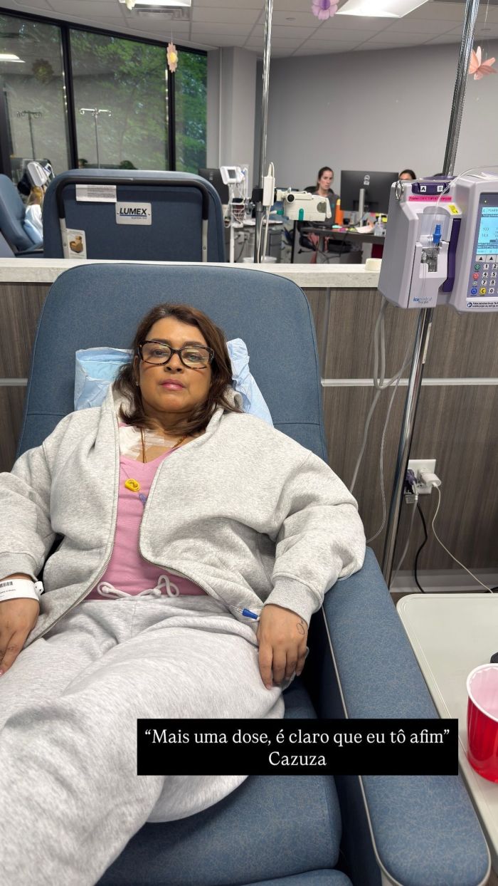 Preta Gil durante tratamento contra o câncer nos EUA 