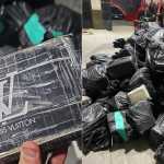 PRF apreende mais de 800 quilos de cocaína com logo da marca 'Louis Vuitton' no RJ