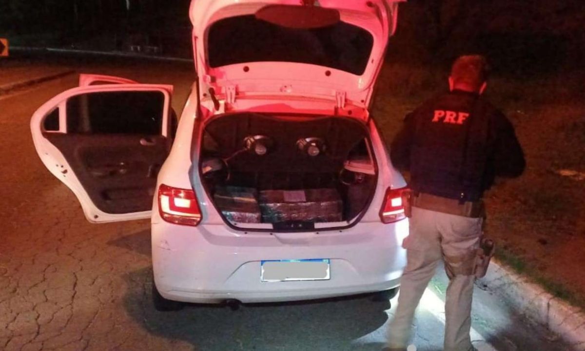 BR-040: PRF e Gaeco apreendem 116 kg de maconha em Juiz de Fora