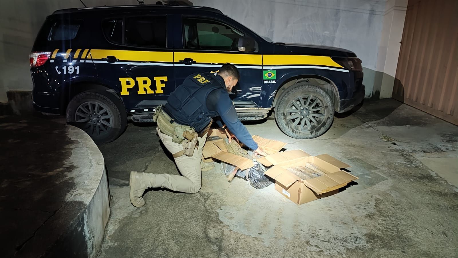 PRF apreende mais de 50 kg de maconha em veículo na BR-251, em Salinas