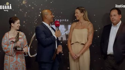 Pri Daroit representou o Itambé Minas na entrega do Troféu Guará Bmg