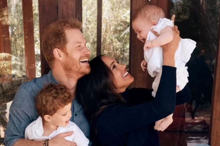 Príncipe Harry e Meghan Markle e filhos 
