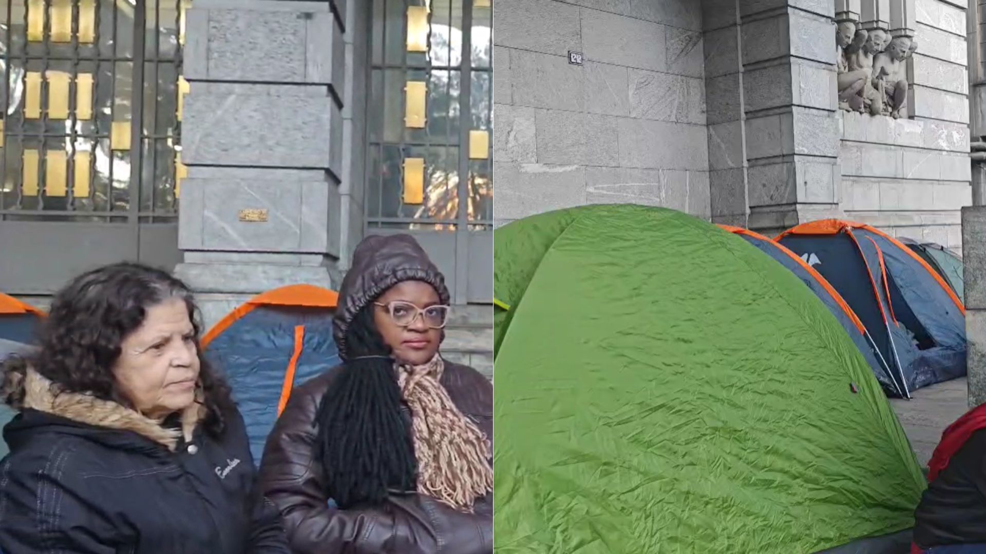 Professores acampam na prefeitura de BH em protesto por reajuste salarial