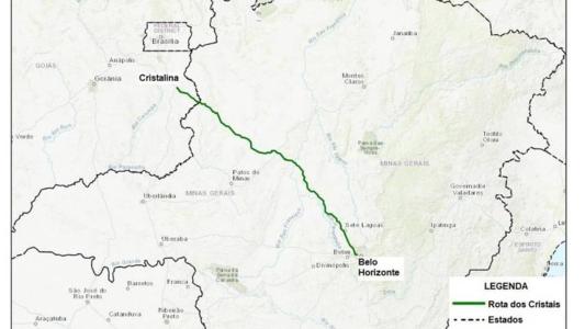 Projeto de relicitação da Rota dos Cristais, entre BH e Goiás é aprovado na ANTT