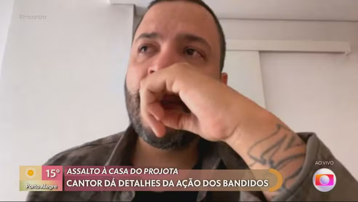 Em assalto, criminosos tiraram foto de Projota ao reconhecerem o cantor: 'mandaram no WhatsApp'