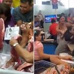 Vídeo: inauguração de supermercado tem confusão, briga por carne e show de João Gomes
