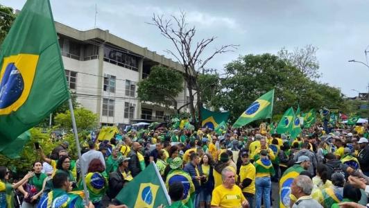 Protesto de apoiadores do ex-presidente Jair Bolsonaro (PL)