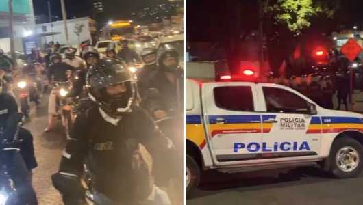 Fotos mostram protesto por morte de motociclista em Belo Horizonte
