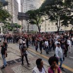 Protesto das forças de segurança de Minas fecha a Afonso Pena nos dois sentidos, em BH