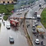 Vídeo: protesto fecha o Anel Rodoviário de BH nesta terça-feira