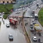 Vídeo: protesto fecha o Anel Rodoviário de BH nesta terça-feira