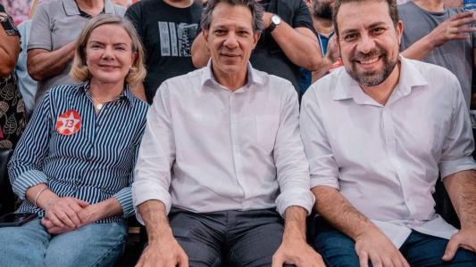 Evento em SP teve as presenças de Gleisi Hoffmann e Fernando Haddad