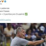 Cruzeiro brinca com frase de Autuori após vitória: 'Frases formam mais três pontos'