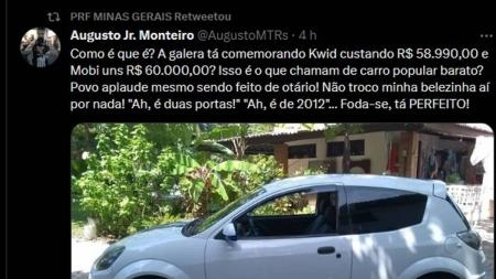 Publicação foi feita no Twitter