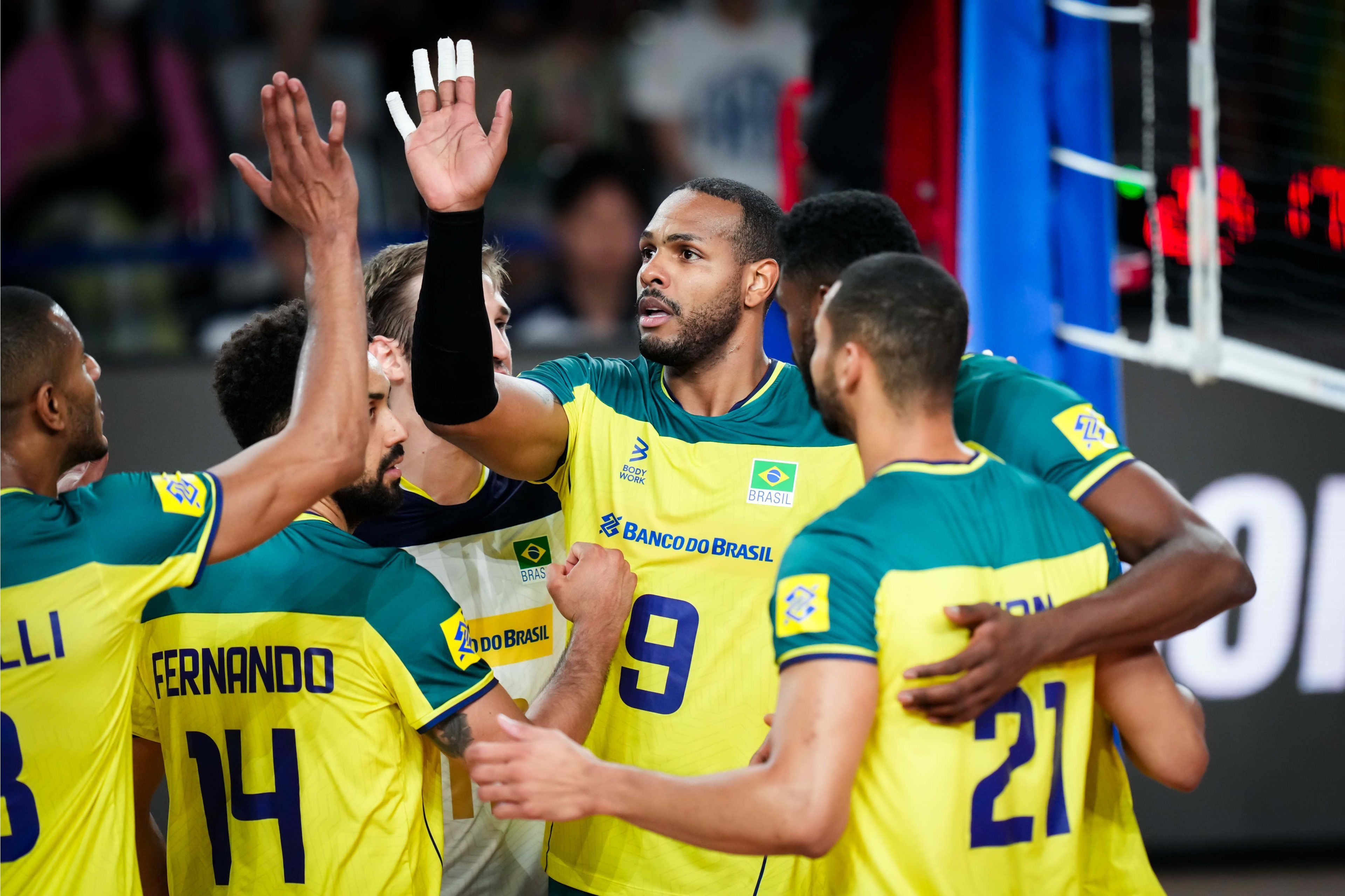 Brasil x Eslovênia: horário e onde assistir ao jogo pela Liga das Nações Masculina (VNL)