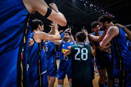 Itália comemora vitória na Liga das Nações Masculina de Vôlei
