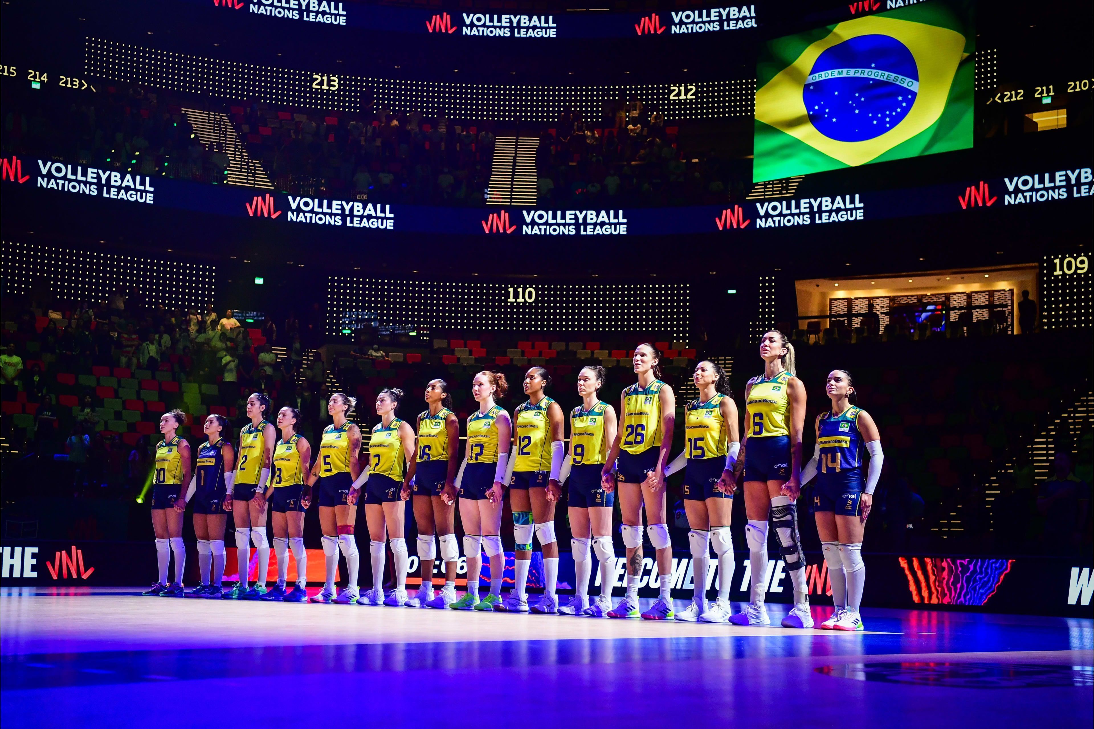 Liga das Nações de Vôlei: Brasil encara Holanda com objetivos para além da vitória