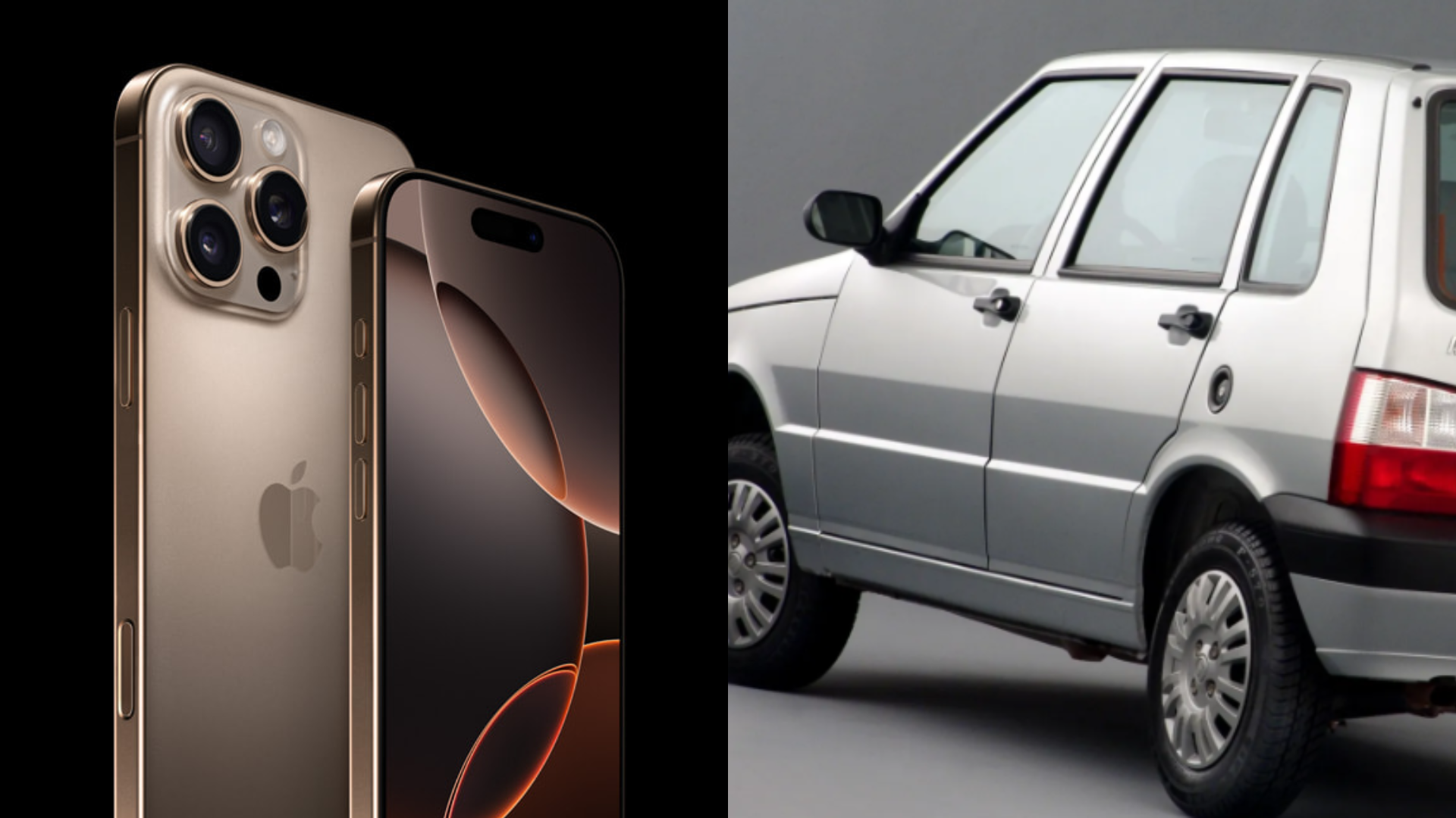 Quais carros são mais baratos que o novo iPhone 16? Veja lista