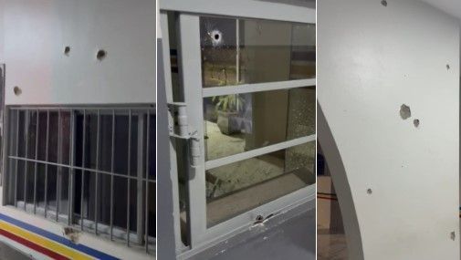 Novo Cangaço em Guaxupé: vídeo mostra quartel da PM atingido por balas de fuzil