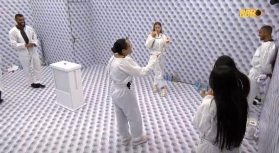 Integrantes no Quarto Branco do BBB 26