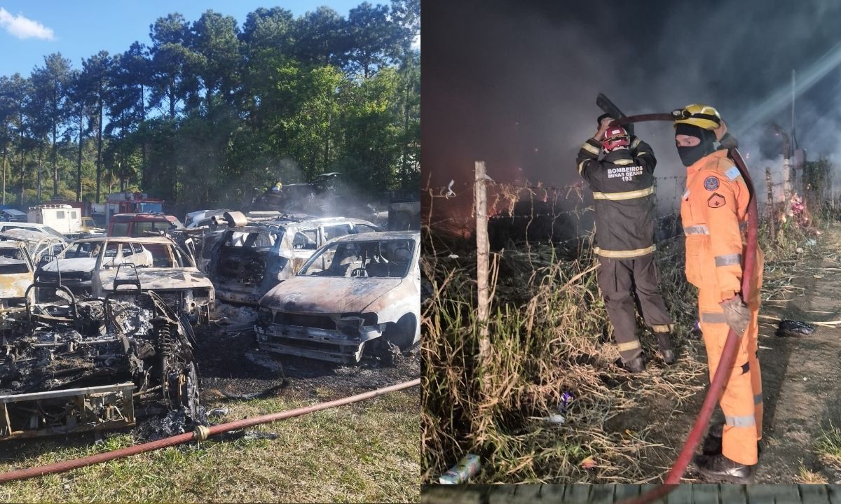 Bombeiros são acionados após quatro incêndios no fim de semana em Juiz de Fora