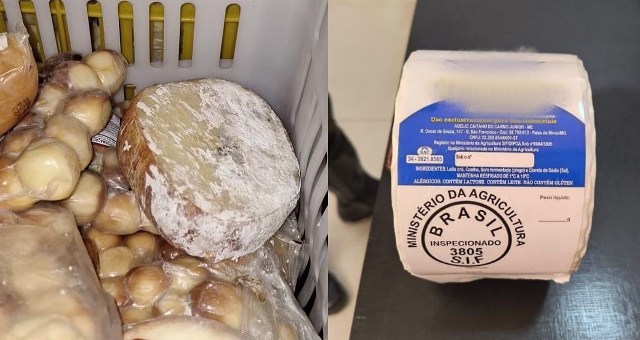 Empresário é preso com 20 toneladas de queijo mofado, embolorado e vencido em MG